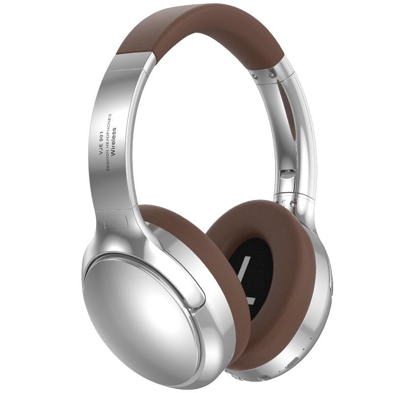 VJE901 Wireless Bluetooth Retro Over-Ear Sports Metal Retractable Headphones