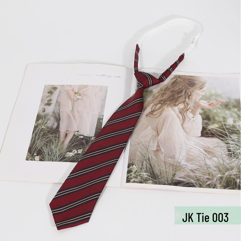 JKDK В полоску Академический стиль Без галстука Модный клетчатый галстук для японских и корейских студентов