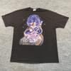 Vintage 1993 Hanes Mystical Wolf Goddess Shirt XL 24x29 Sally J Smith Art