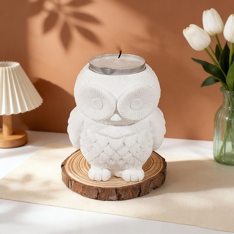 Food Grade Silicone Owl Candle Making Mould Heat Resistant For Home Decoration