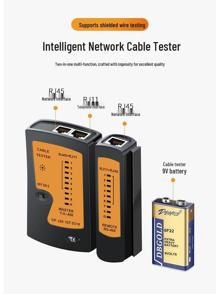 Home Network Cable Crimper Set: Cat5 Pliers & Multifunctional Wire Stripper