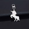 New Fashion Stainless Steel Pony Pendant Couple Keychain - Cute Animal Charm