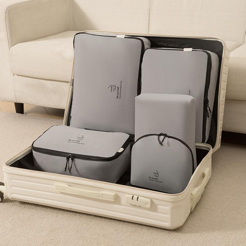 Large Capacity Travel Organizer Bags Terylene Suitcase Packing Cubes Dustproof Shoe Underwear Cosmetic Storage Bags
