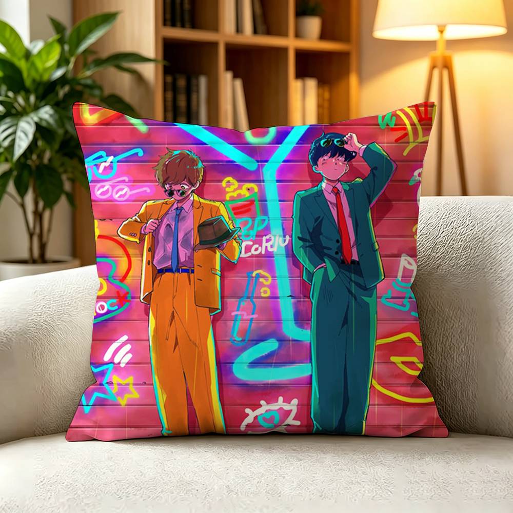 GGo For It Nakamura School BL Anime Pillow Case Square DoubleSided Sofa Cushion Cover Bedroom Bedside Pillow