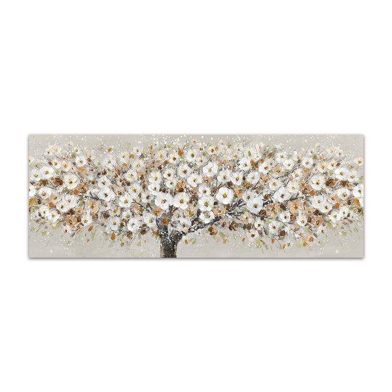 

Абстрактная Картина Цветущего Дерева с Белыми Цветами Принт на Холсте Натюрморт Бескаркасные Работы Настенное Искусство Постер Гостиная Спальня 20x60cm no frame