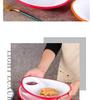 Melamine Divided Plate with Vinegar Dish for Dumplings, Shrimp, Cold Dishes, Snacks.