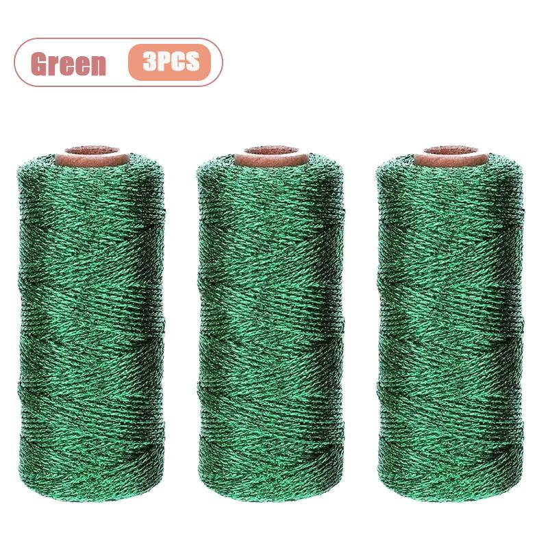 1mm Goldfaden Geschenkband für DIY Dekoration Weihnachten Metallic Kordel Nicht Elastisch Glänzendes Seil für Handwerksdekor