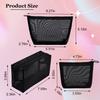 High Quality 3Pcs Zipper Travel Pouch Set Makeup Bags Portable Carry-On Bag Transparent Mesh Cosmetic Travel Organizer Wash Bag