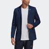 Adidas Colaborare Originals X Human Made Logo Brodat Inimă Culoare Solidă Croială Slim Fit Blazer Monopiept Bărbați Blazer Albastru Închis GR3715