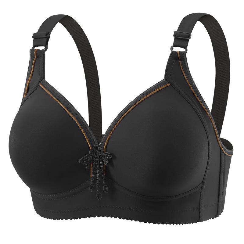 Underwear thin mold cup comfortable for the elderly women three-breasted women bra bra