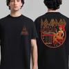 2026 Def Leppard Baumwoll Band Shirt Unisex Sommer Kurzarm Modemarke T-Shirt Luxus Lässig Vintage T-Shirt