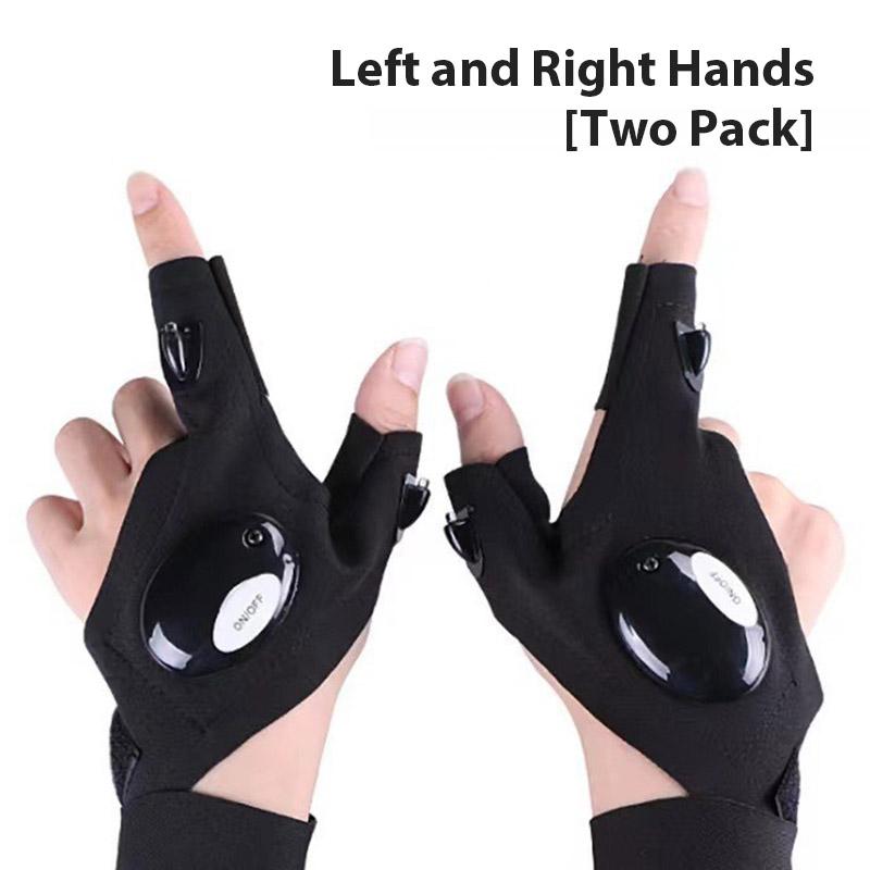 

Светодиодный ночник Перчатка без пальцев Водонепроницаемые рыболовные перчатки Кемпинг Походы Выживание Спасение Многофункциональный световой инструмент Инструмент для улицы