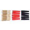 Random Color 10pcs 2mm Wire Cord Solder Type Banana Plug Jack Connector Gold Plated