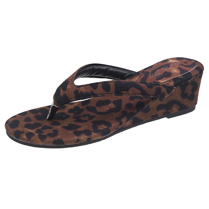 2026 Summer Clip Toe Women Wedges Heel Slippers Shoes Ladies Comfort Beach Vacation Slides Shoes Flip Flop