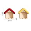 House Shape Toothbrush Holder Punch Free Wall Mounted Toothbrush Storage Rack Draining Bathroom Organizer For Bathroom Decor