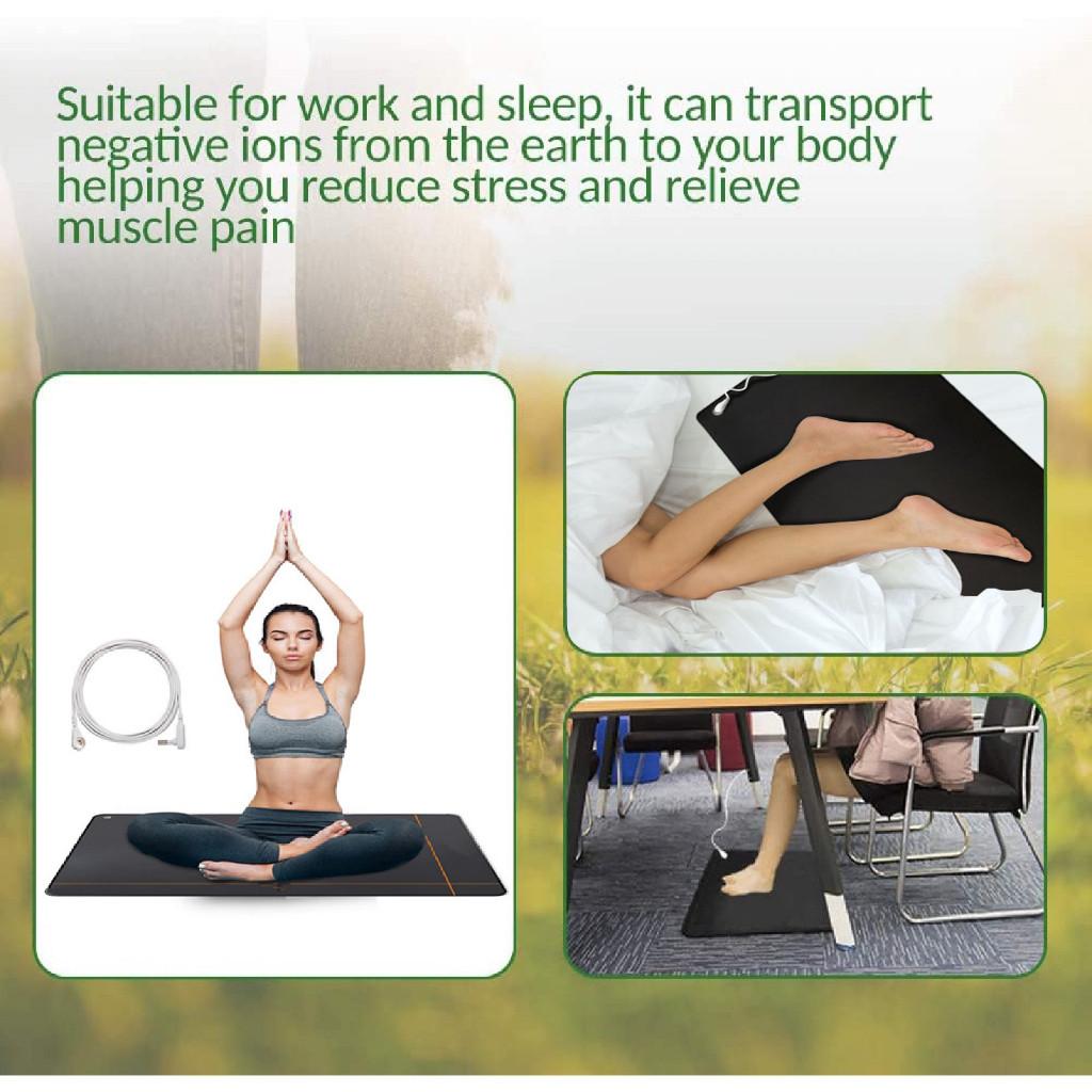 25 * 68 CM Touching Earth Grounding Mat Foot Treatment Alleviate Pain Inflammation Negative Ions Earthing Mat