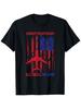 Patriotic Aircraft Mechanic-American Flag&Airplane Design with "No Skill Luck"Slogan-100%Cotton