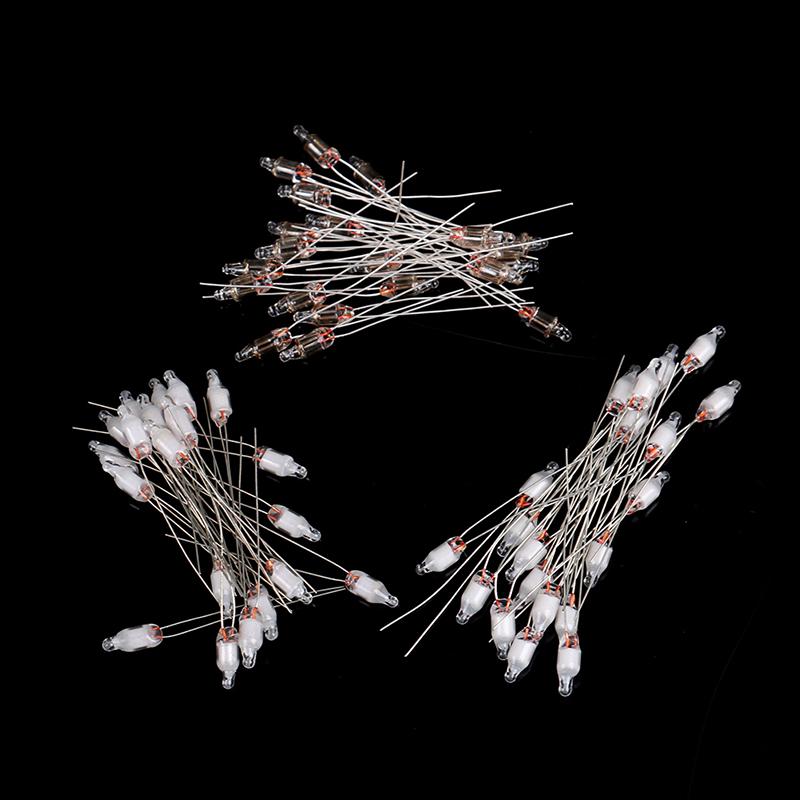 60 Piezas Rojo Verde Azul Rojo Bombilla de Neón Luz Indicadora Bombilla Miniatura Estándar