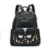 Large Capacity Soft PU Backpack Unisex Casual Travel School Bag