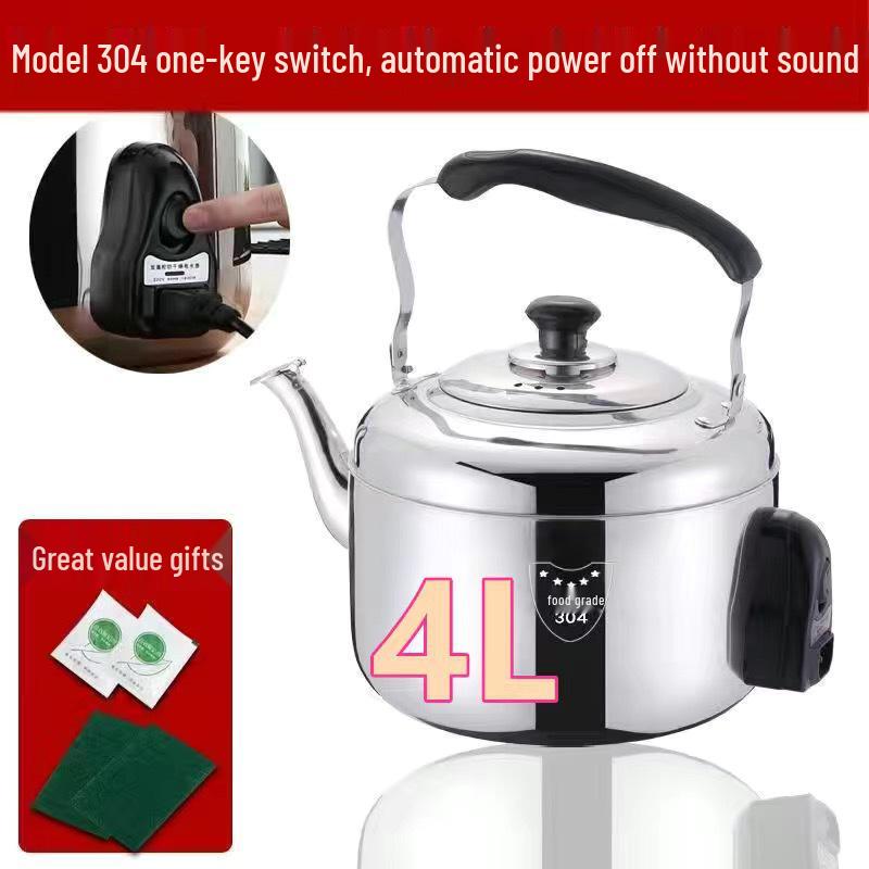 

Large Capacity Stainless Steel Electric Kettle with Auto Power-Off for Home & Commercial Use