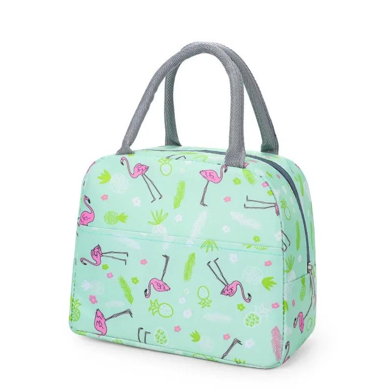 Portable Food Storage Thermal Food Bag for Women and Kid, Lunch Box for Picnic and Travel, Lunch Bag with Handle Insulation