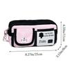 Polka Dot Design Pen Bag Large Capacity Stationery Bag Pencil Pouch  School Supplies