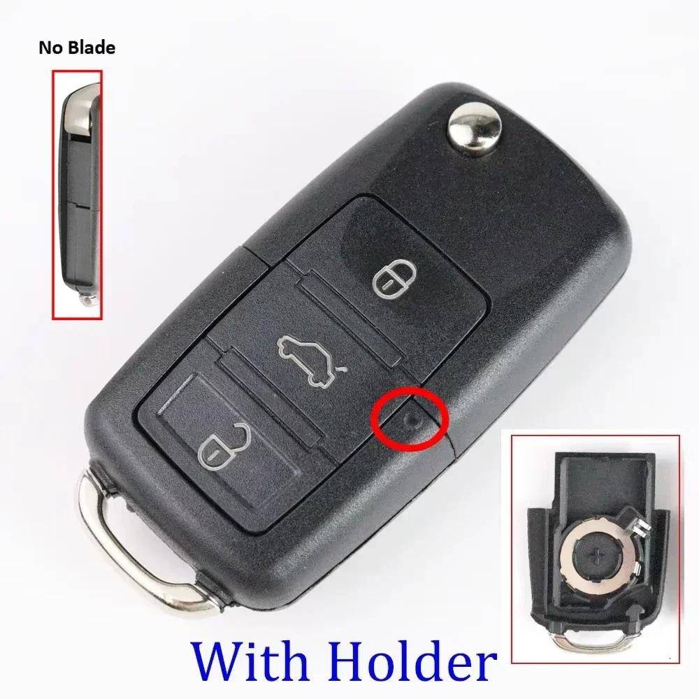 Car Key Fob Case Shell Housing for Vw B5 for Volkswagen Beetle/Caddy/Passat/Golf/Jetta/Polo/Scirocco/Tiguan/Touran/Skoda/Seat