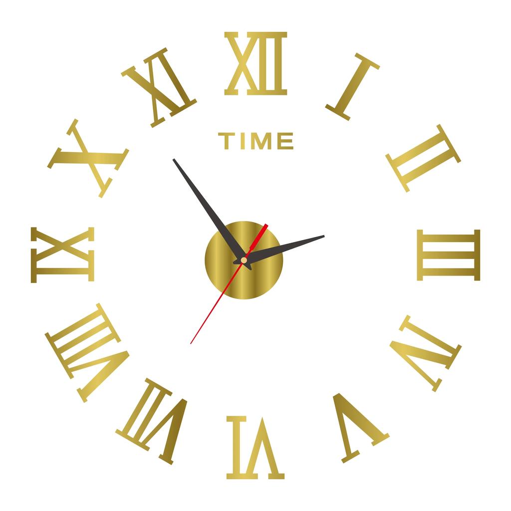 3D Luminous Wall Clock Frameless Acrylic DIY Digital Clock Wall Stickers Mute Clock for Living Room Bedroom Office Wall Decor