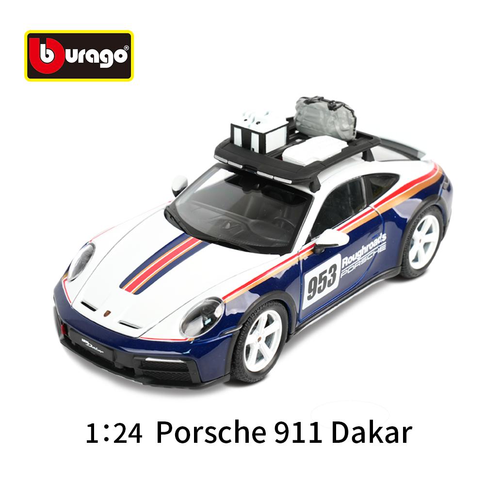 

Bburago 1:24 Porsche 911 Dakar Sports Car Static Die Cast Vehicles Collectible Model Car Toys