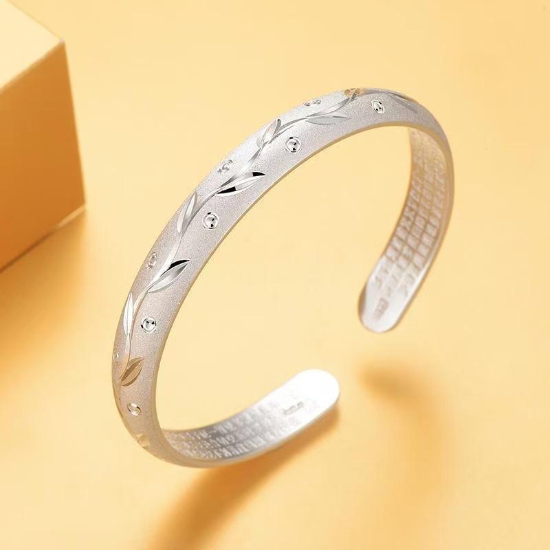 Elegant Silver Peacock Motif Bangle Bracelet for Formal Events