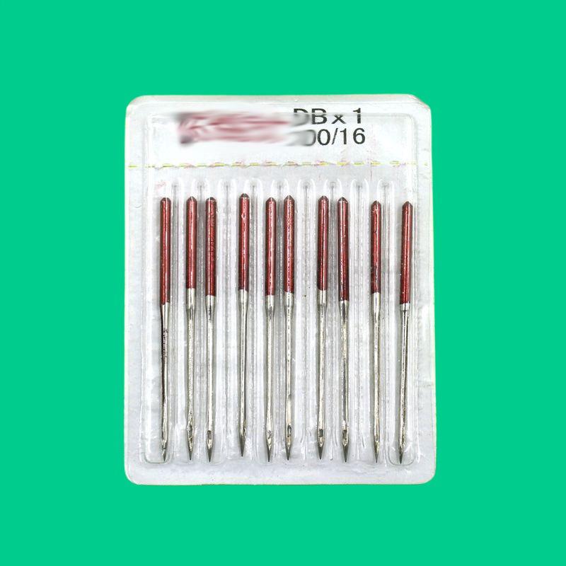 

Универсальные иглы для плоской швейной машины из эластичной ткани с противоскользящим покрытием, коробочный набор, промышленные швейные иглы 16#