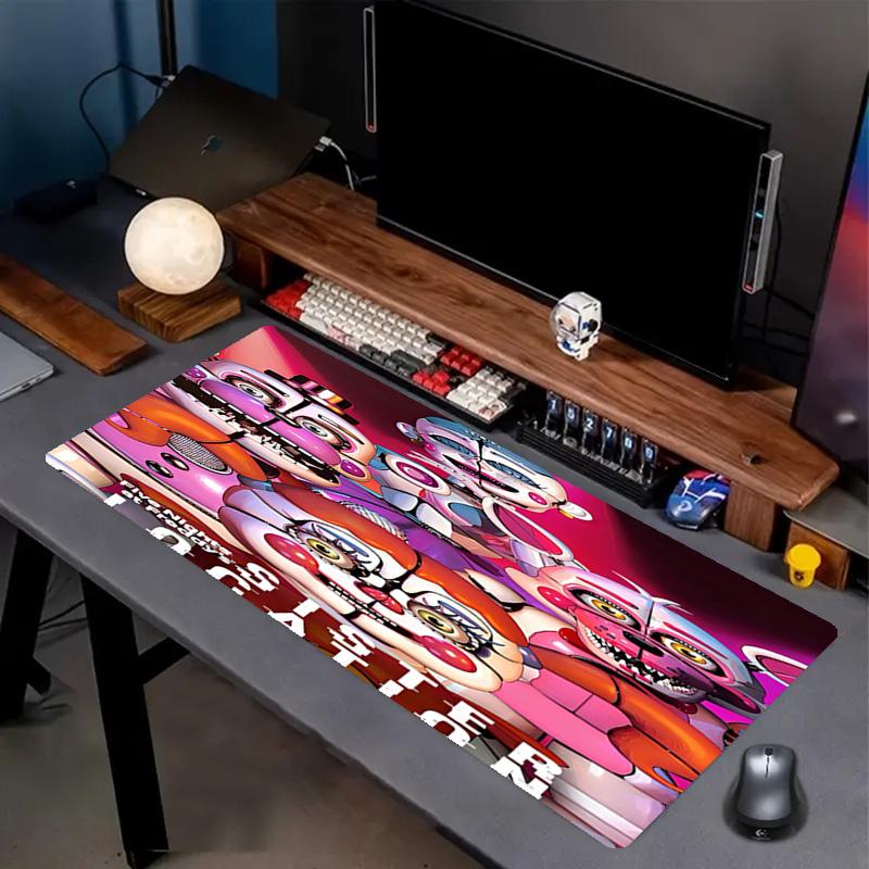 Five Nights At Freddy's Print Mouse Pad, Anti‑Slip Desktop Keyboard Mat, for PC Laptop Gaming Working Daily Use, Cool Festival Surprise Gift