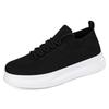 Men Shoes Mesh Breathable Thin Black Walking Shoes Unisex Slip-On Light Comfortable Loafers Women Shoes Sneakers Big Size 36-45