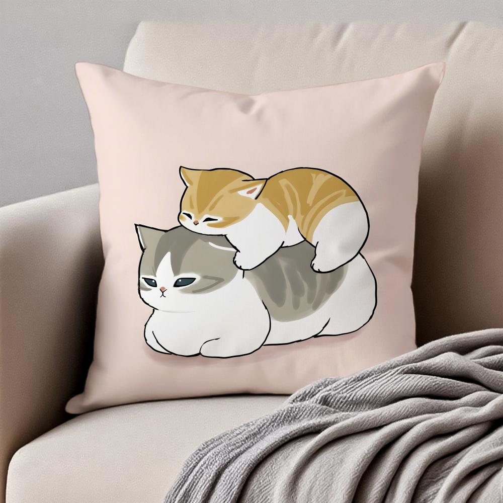 Cute Warm Lovely Mascot MMofusand Cushion Cover Pillowcase Antidustmite Invisible Zipper Short Plush Sofa Cushion