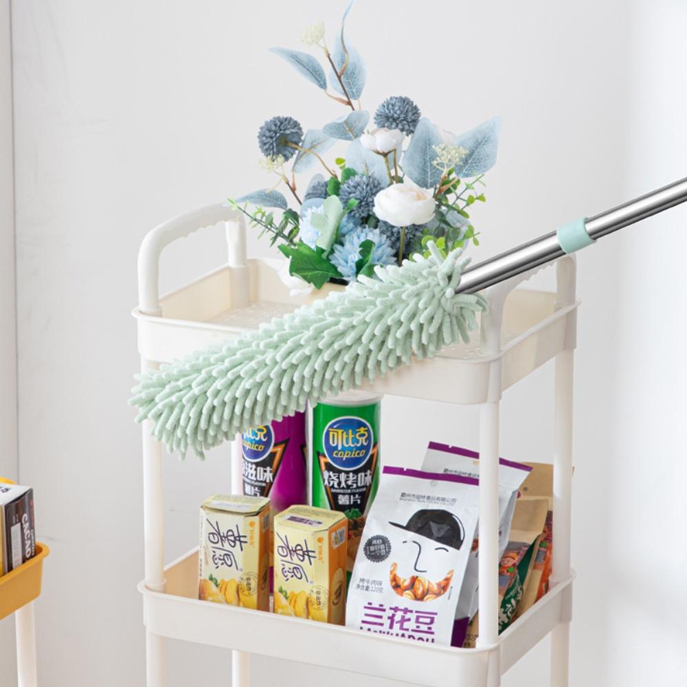 1pc Extendable Handle Duster Telescopic Dust Brush Cobweb Brush Clean Flooring Ceilings Computer Tv Cobweb Mites Gap Dust Tool