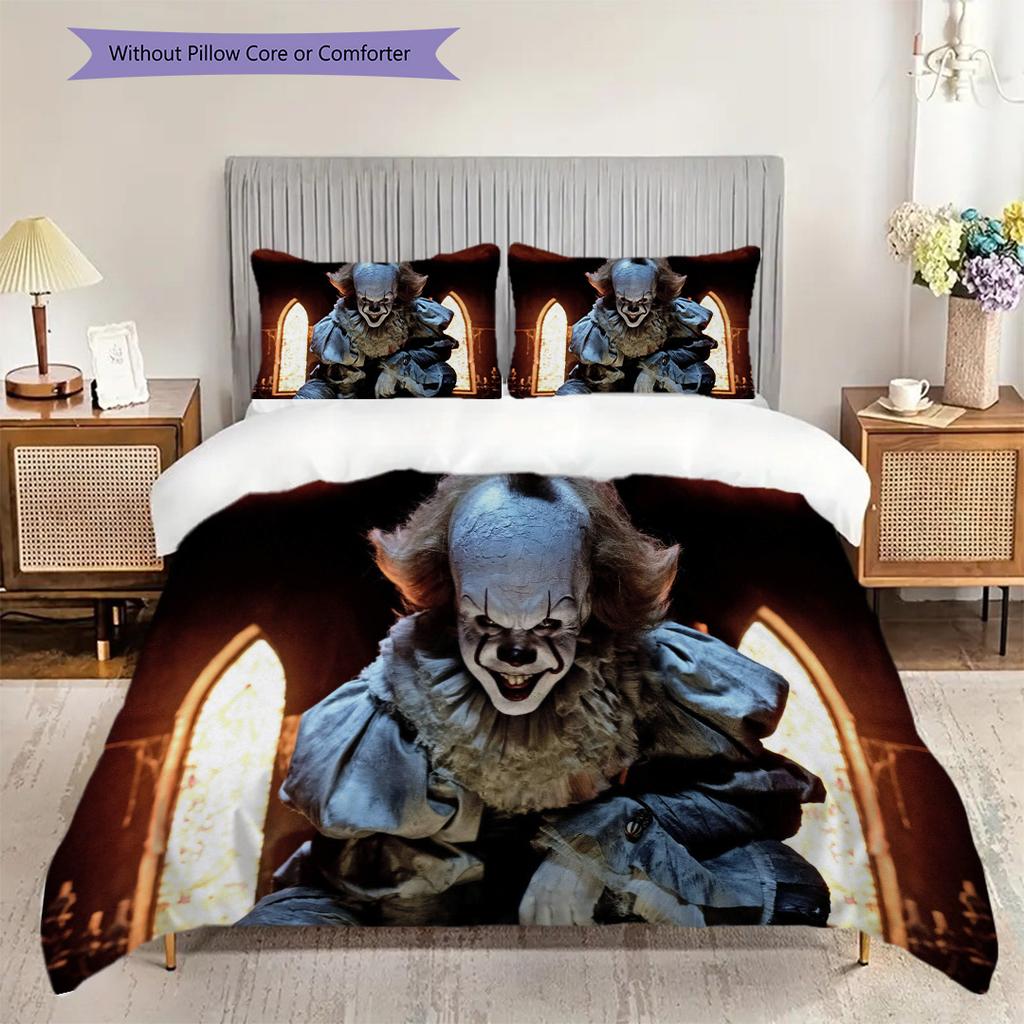 Halloween Horror Icons Comforter Set Bedding 1 Duvet Cover 2 Pillowcase Without Core Duvet Cover And Pillowcase Soft And Comfortable
