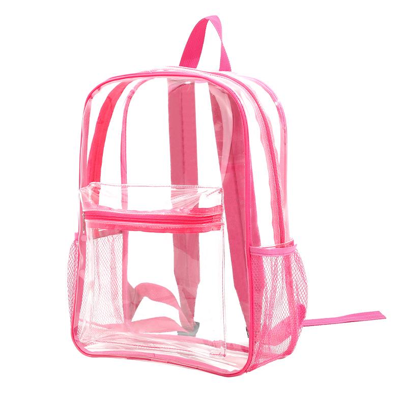 Waterproof Transparent PVC Large-Capacity Student School Backpack