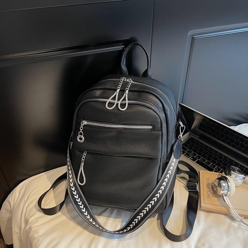 Backpack Bag Women's New Fashion Student High-end Multi-functional Bag Versatile Shoulder Backpack School Bag