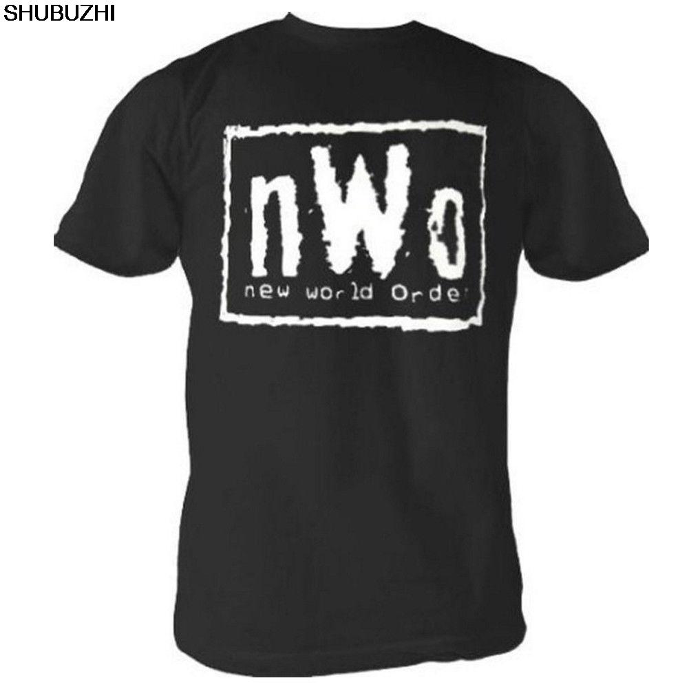 NWO New World Order Wrestling Dospělé černé tričko Ležérní hrdé tričko muži Unisex Nové shubuzhi tričko Volný střih top sbz3047