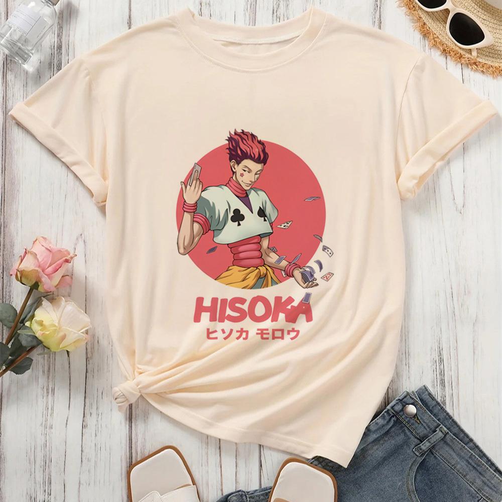 Hunter x Hunter Killua Zoldyck Hisoka Kurapika Gon t-shirt dam Gothic Universitet harajuku 2000-talet kawaii estetik Retro Grunge