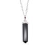 Black Agate Gemstone Point Pendant