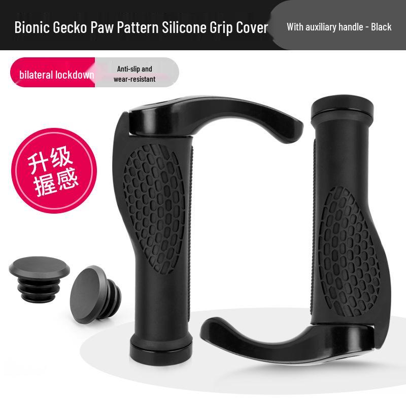 Poignées de Guidon en Caoutchouc Bullhorn pour VTT - Accessoires d'Extrémité de Guidon de Vélo