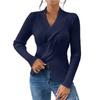 Women's Casual Round Neck Colorblock Pullover Sweater Loose Casual Long Sleeve Contrast Color Top