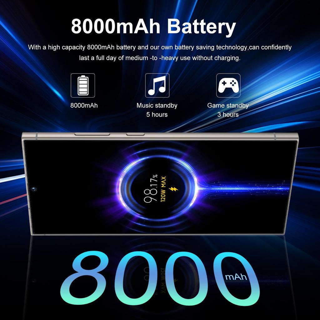 S25Ultra Global 4G Smartphone, 7,3-Zoll HD-Bildschirm, Android 8-Kern.