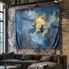 The two flying witches Digital printing polyester wall tapestry suitable for use in living rooms bedrooms offices bars and party