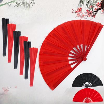 Evantai Mare Kung Fu cu Sunet Os de Plastic Arte Marțiale Performanță Elegant Pliabil de Mână Evantai de Scenă Recuzită Magie Operă Evantaie Răcoroase de Vară