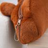Zipper Capybara Plush Pen Bag Animal Capybara Plush Pencil Pouch  Student