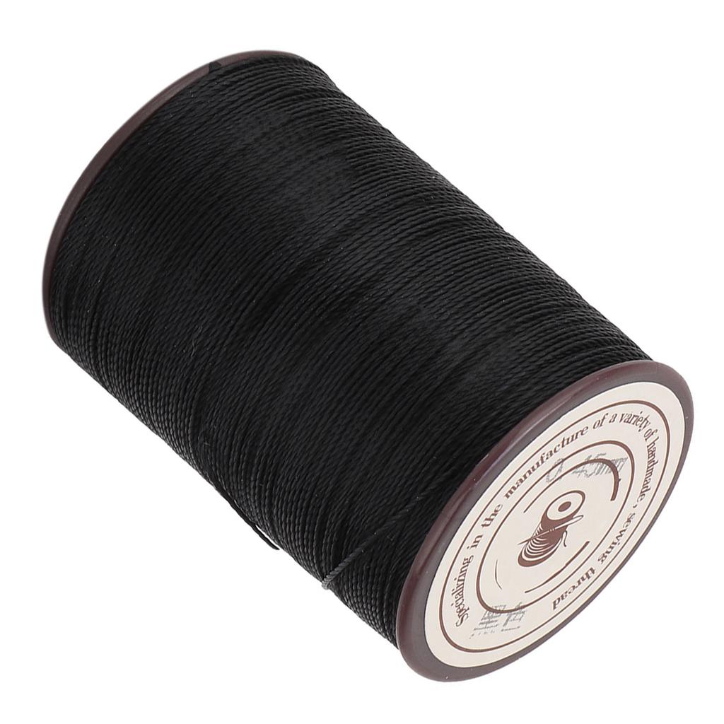 0.45mm Leather Sewing Wax Cord 160mCelsiusRoll Handwork Knitting Craft Wax Thread(Black)