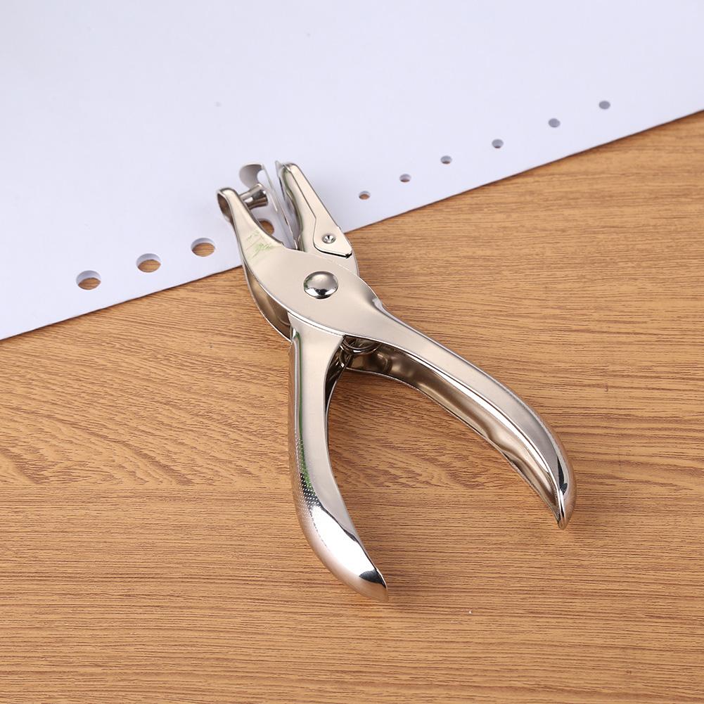 3/6mm Hole Puncher Portable Single Hole Punch Paper Material Scrapbooking Handheld Metal Craft Office Binding Supplies