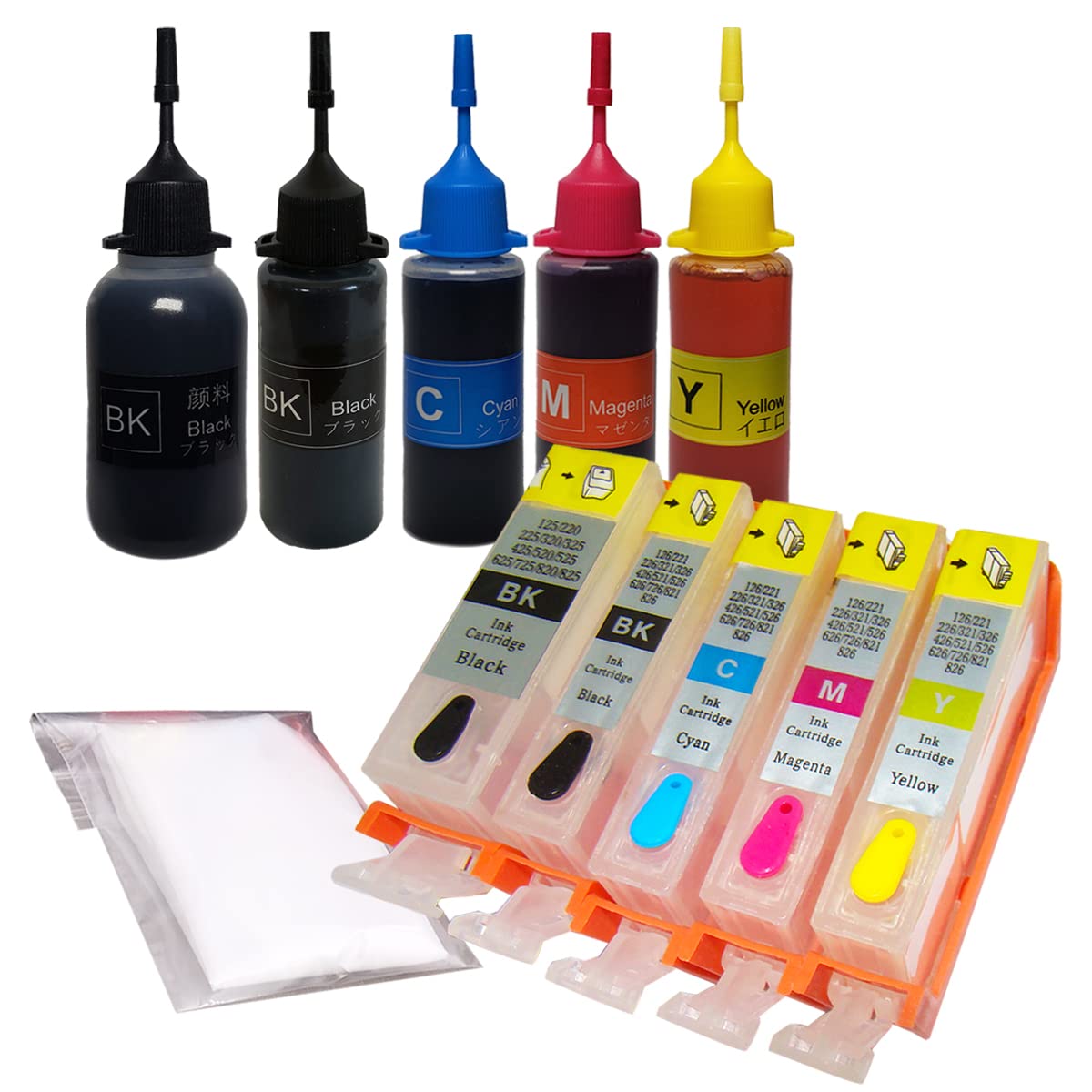 

Warranty Compatible Canon Refill Cartridges Compatible with PIXUS and Other Set 3-Year (CANON) BCI-320 BCI-321 / MP640, MP630, MP560, iP4700,